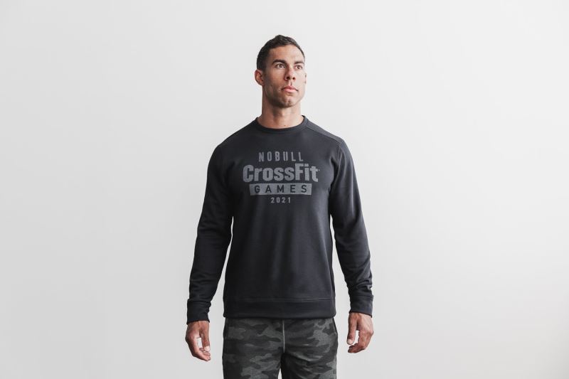 NOBULL Crossfit Games® 2021 Crew Sweatshirt - Bluza Męskie Czarne | PL-jBjYT6R